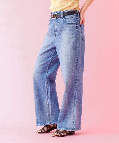 「Healthy denim」 デニムパンツ 24 インディゴブルー レディース_画像7