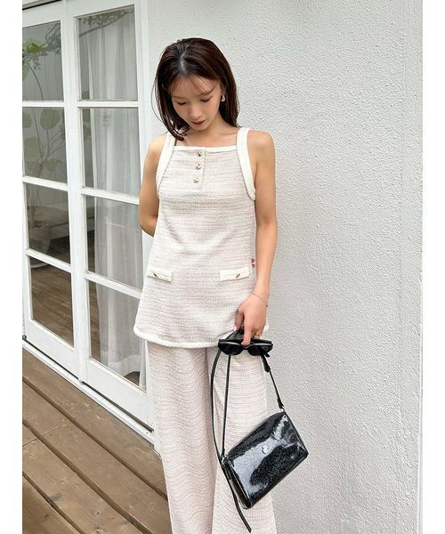 LILY BROWN（リリーブラウン） ワンピース カットツイードセットアップ