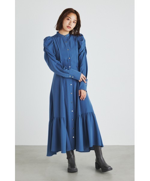 「rienda」 長袖ワンピース MEDIUM ベージュ レディース_画像3