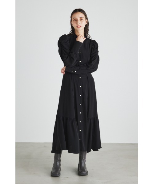 「rienda」 長袖ワンピース MEDIUM ベージュ レディース_画像4