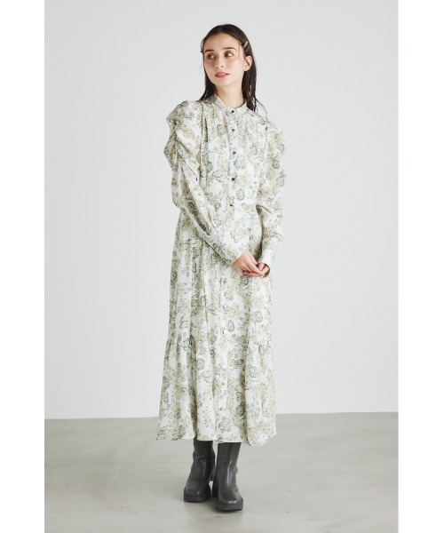 「rienda」 長袖ワンピース MEDIUM ベージュ レディース_画像5