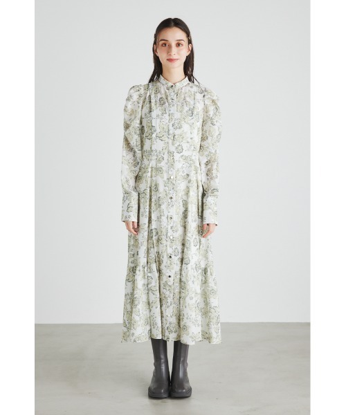 「rienda」 長袖ワンピース MEDIUM ベージュ レディース_画像8
