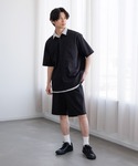 シャツ 半袖 クリーンサッカー/シャツ/5分袖...の詳細画像2