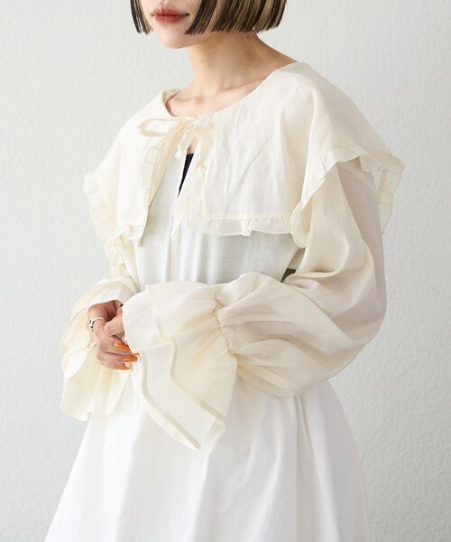「w closet」 長袖シャツ FREE ピンク レディース_画像3