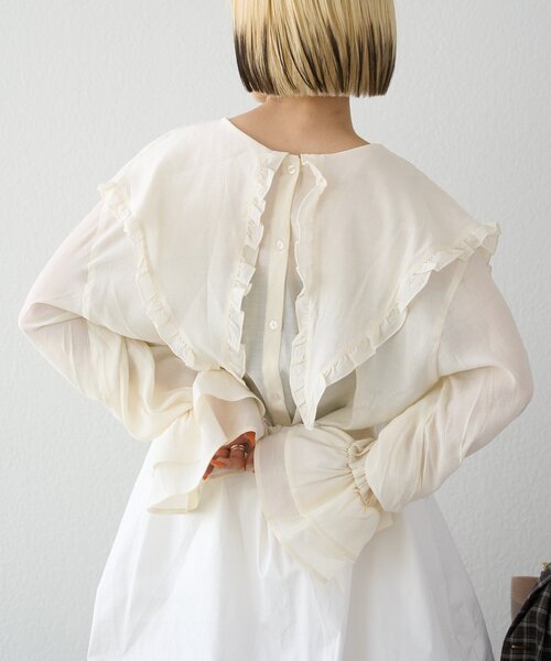 「w closet」 長袖シャツ FREE ピンク レディース_画像7