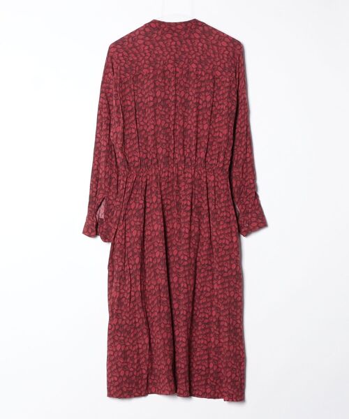 「COMPTOIR DES COTONNIERS」 花柄長袖ワンピース 11 レッド レディース_画像2