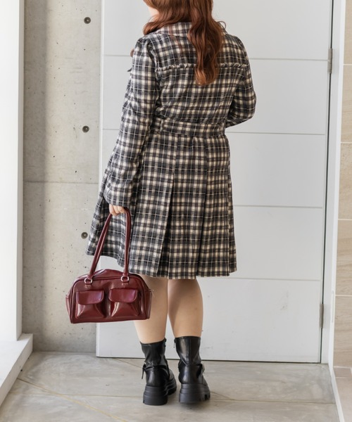 「CLETTE」 長袖ワンピース LL ブラック レディース_画像5
