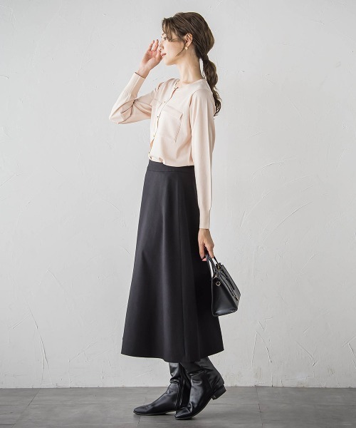 「ketty」 フレアスカート M チャコールグレー レディース_画像3