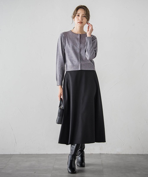 「ketty」 フレアスカート M チャコールグレー レディース_画像5