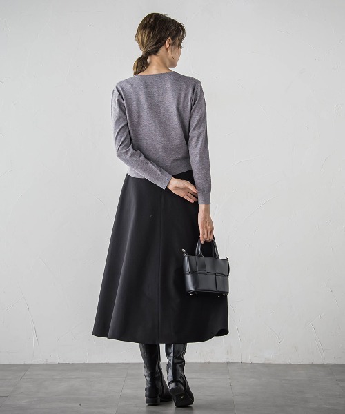 「ketty」 フレアスカート M チャコールグレー レディース_画像6