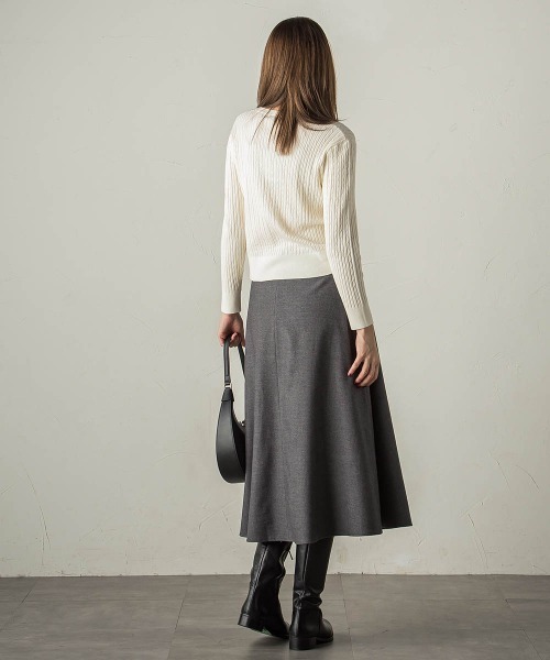 「ketty」 フレアスカート M チャコールグレー レディース_画像9