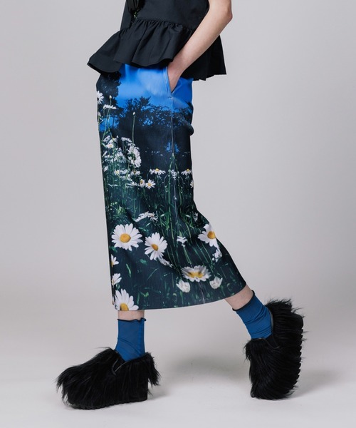 「NON TOKYO」 タイトスカート FREE イエロー レディース_画像2