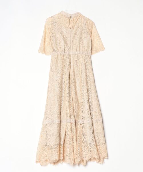 「PourVous」 7分袖ワンピース M モカ レディース_画像2