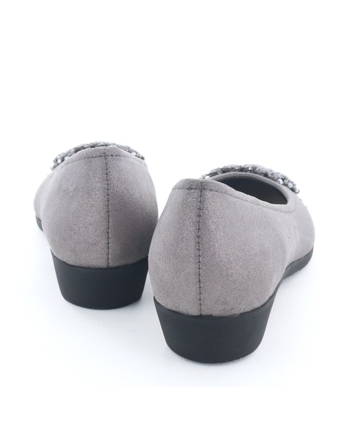 「cava cava」 フラットパンプス 24cm シルバー レディース_画像7
