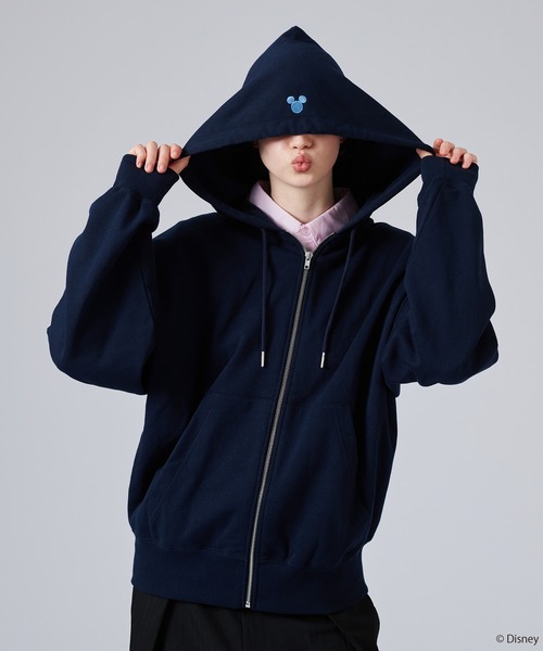 「ONCILY」 ジップアップパーカー「Disneyコラボ」 SMALL ネイビー メンズ_画像7