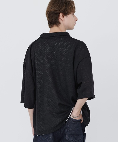「SOCCE」 半袖ポロシャツ S ブルーグレー メンズ_画像5