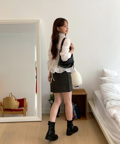 「by muni:r」 長袖シャツ FREE ホワイト レディース_画像7