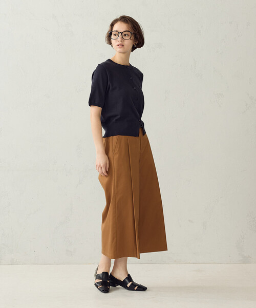 「COMME CA ISM」 ニットカーディガン LARGE アイボリー レディース_画像9