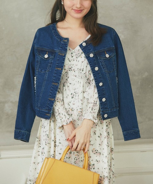 tocco closet（トッコ クローゼット） ジャケット Gジャン パール