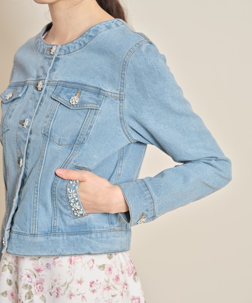 tocco closet（トッコ クローゼット） ジャケット Gジャン パール