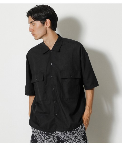シャツ ブラウス REPREVE W POCKET BIG SHIRT/リプリーブWポケットビッグシャツ1,320円