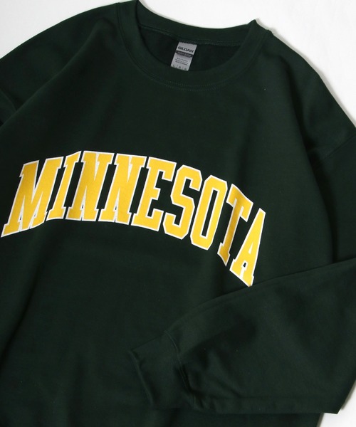 スウェット MINNESOTA/FLORIDA 裏起毛ビッグシルエット カレッジロゴ スウェット トレーナー スウェット MINNESOTA/FLORIDA 裏起毛ビッグシルエット カレッジロゴ スウェット トレーナー