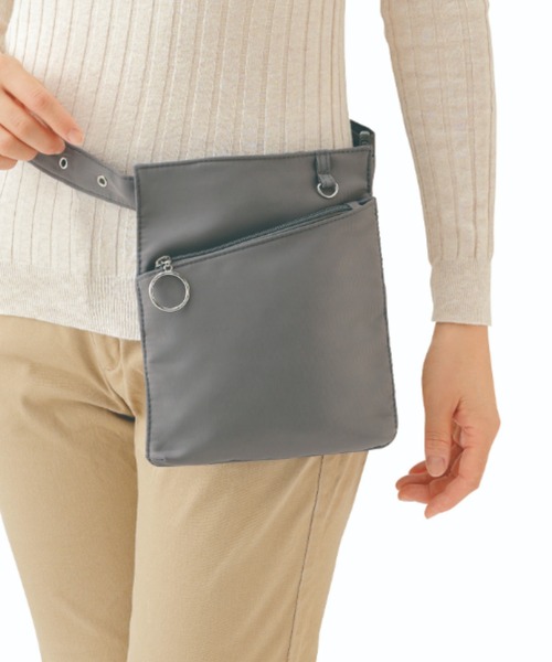 FUNALIVE ウエストポーチ 手ぶらで便利ポケットポーチ メンズ