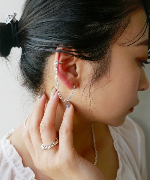 ピアス 2WAYチェーンピアス レディース メンズの画像