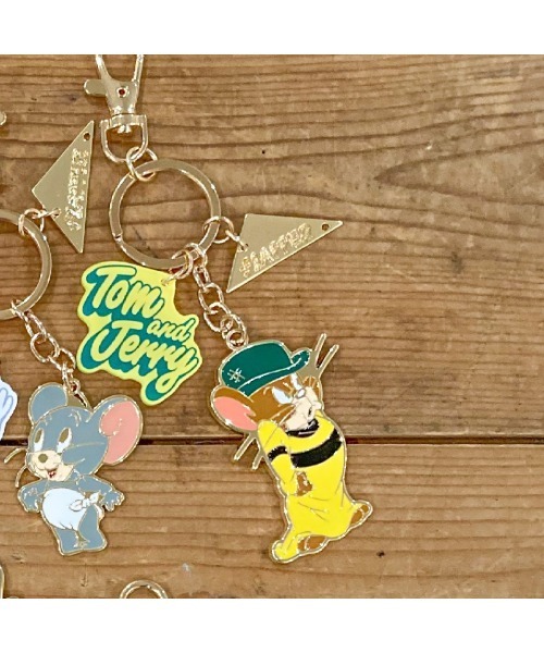 キーホルダー TOM and JERRY×Flapperトムジェリフレンズエポチャーム