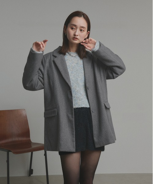 ad thie（アドティエ） ニット セーター ブークレー ショートニット