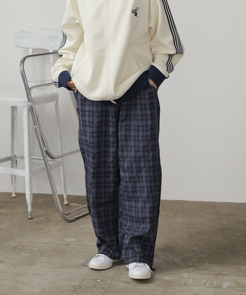 AO2 パンツ Plaid easy pants / チェック柄 イージーパンツ