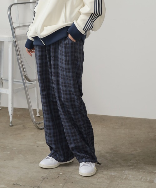 半額 50％OFFの通販 pants easy Plaid パンツ AO2 / イージーパンツ チェック柄 パンツ
