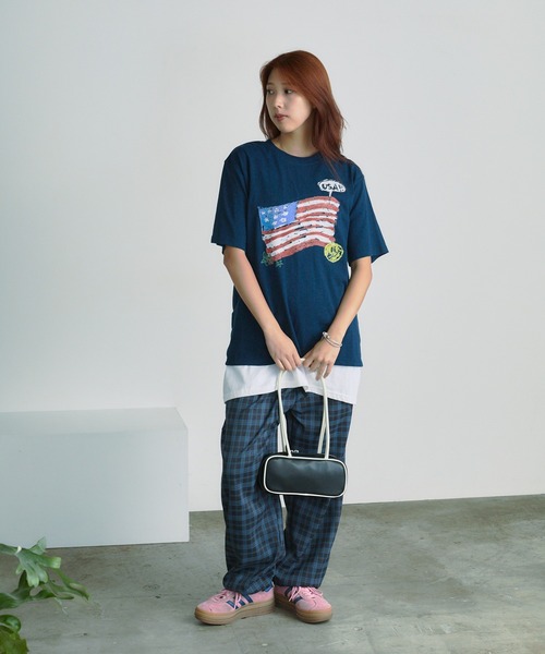 AO2 パンツ Plaid easy pants / チェック柄 イージーパンツ