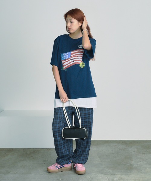 AO2 パンツ Plaid easy pants / チェック柄 イージーパンツ