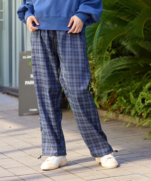 AO2 パンツ Plaid easy pants / チェック柄 イージーパンツ レディース