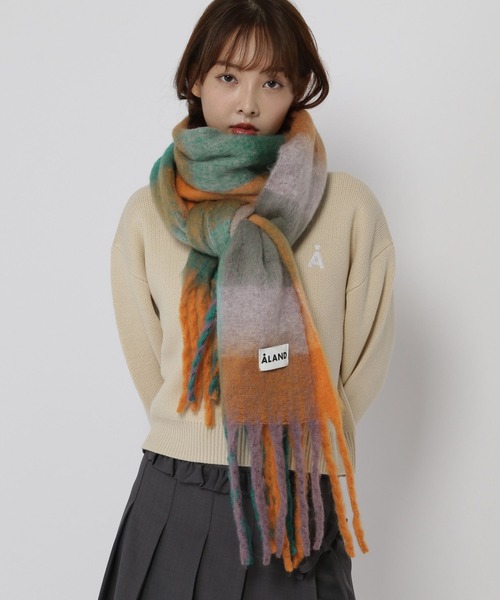 ALAND マフラー ストール 「UNISEX」ALAND／チェックマフラー