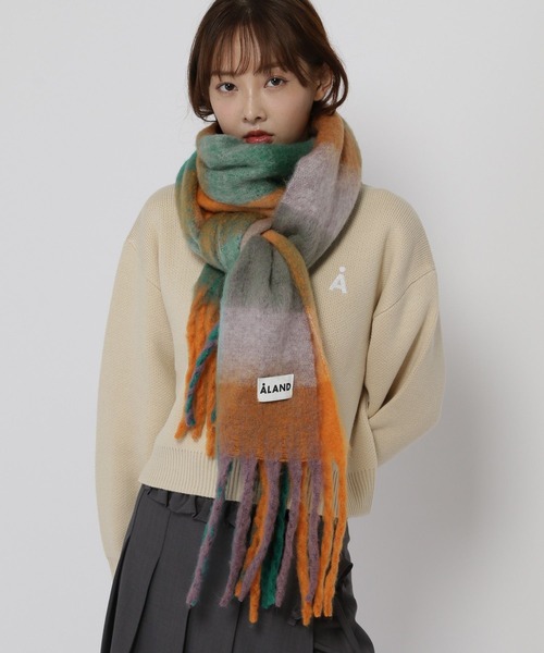 ALAND マフラー ストール 「UNISEX」ALAND／チェックマフラー