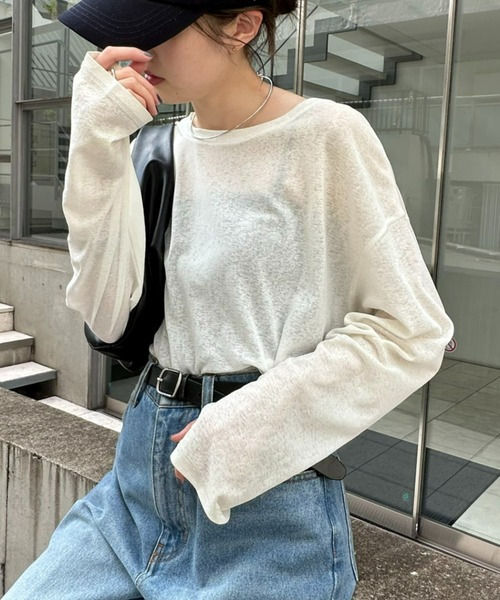 夏に活躍♪シアーデザイン♡【CHANEL】トップス CIAOPANIC TYPY tシャツ 「15色展開」サイドスリットシアー