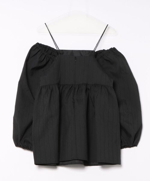 ブラウス シャツ ふくれジャガード2WAYオフショルブラウス レディース STYLEBLOCK ブラウス シャツ ふくれジャガード2WAYオフショル