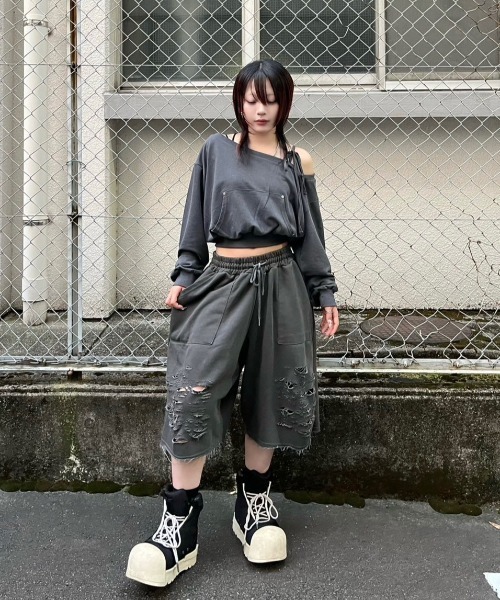 トレーナー スウェット One shoulder sweatshirt「WOMEN」 レディース N.s トレーナー スウェット ワンショルダースウェットトップス