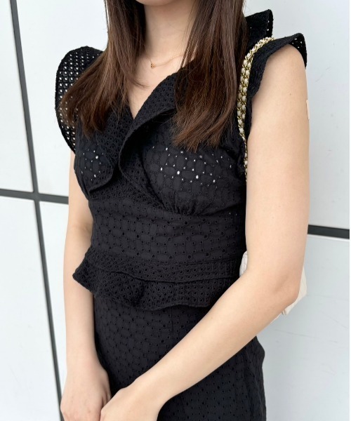 ブラウス シャツ コットンレースフリルブラウス レディース BEAUTY＆YOUTH UNITED ARROWS ブラウス シャツ コットン フリル