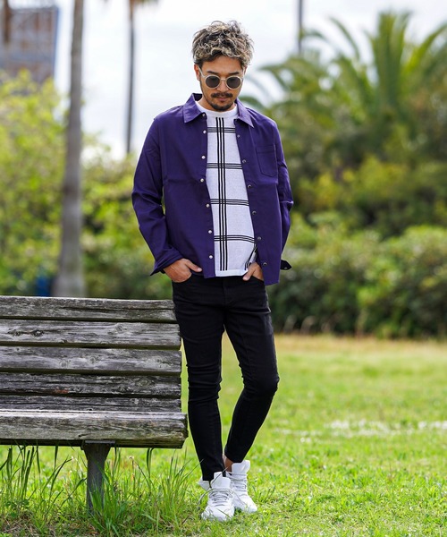 adamsJUGGLER シャツ プレーンCロングシャツ メンズ レディース