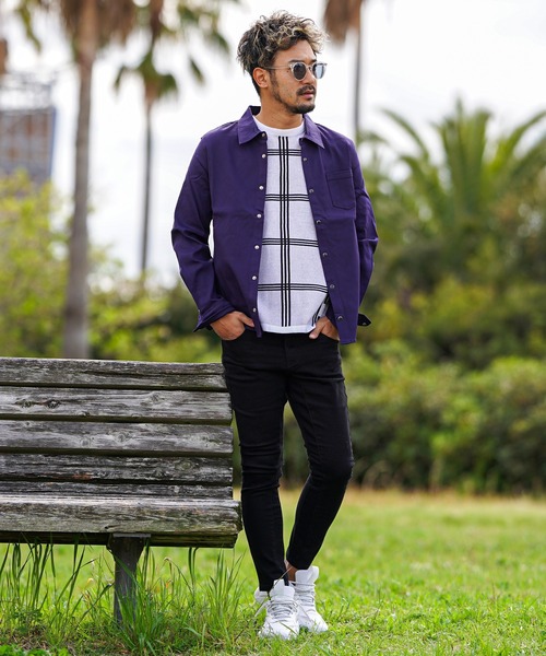 adamsJUGGLER シャツ プレーンCロングシャツ メンズ レディース