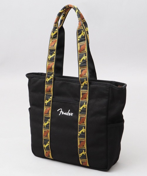Fender トートバッグ ヘビーキャンバス 大きめ モノグラム