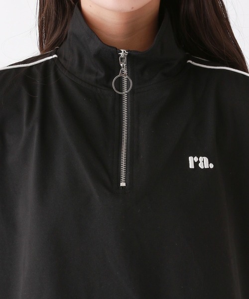 repipi armario（レピピアルマリオ） ラインハーフZIPトップス キッズ