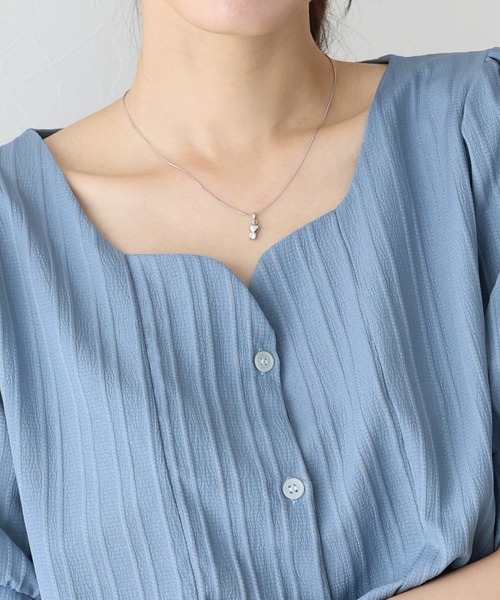 BLUEEAST ブラウス シャツ ハートネックブラウス レディース
