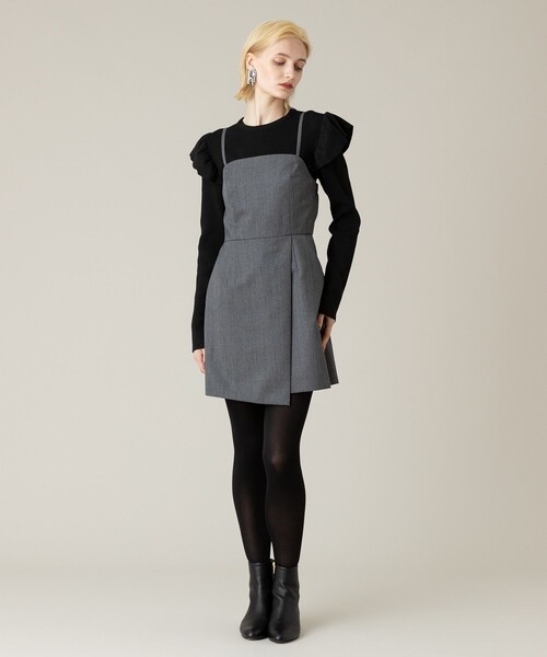 未使用品 LOULOU WILLOUGHBY キカジャガードスカート ブラック  