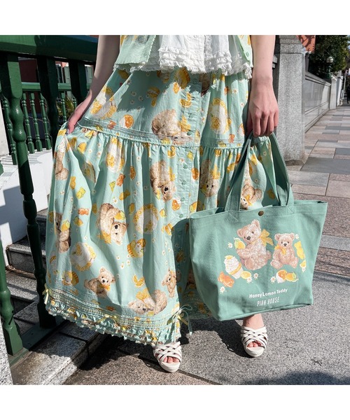 ピンクハウス PINK HOUSEスカート　ハニーレモンテディ　♪ ハニーレモンテディプリントスカート｜ピンクハウスオフィシャル