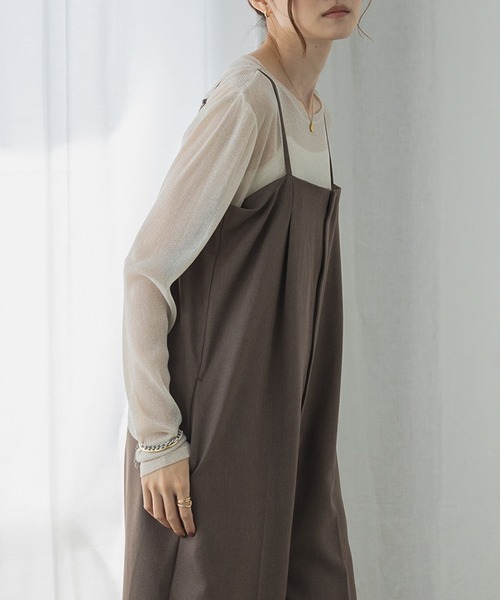 hunch サロペット オーバーオール サロペットタックパンツ