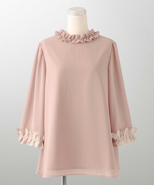 ブラウス シャツ ホイップスリーブ リボン ブラウス HUIT レディース HUIT bouquet ブラウス シャツ ホイップスリーブ リボン